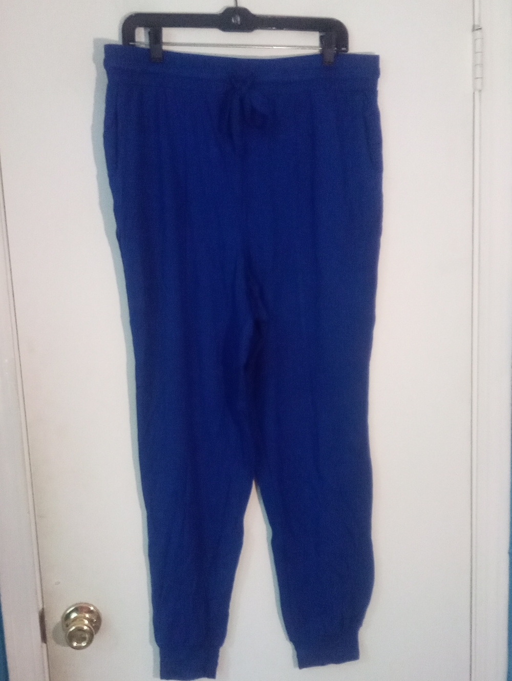 Nina Leonard Royal Blue Jogger Pants